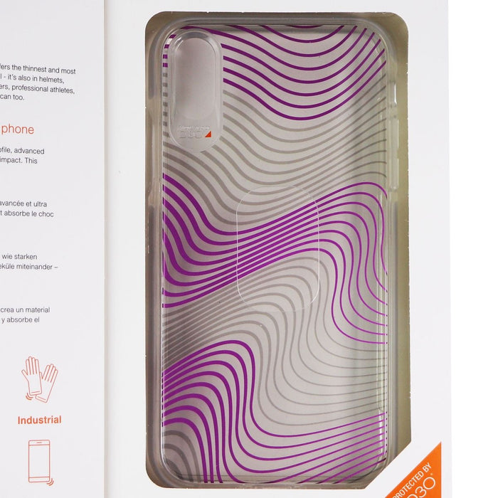 ZAGG Victoria Case for Apple iPhone XR - Clear / Purple Fabric Waves - for just $6.99! 