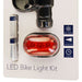 Insignia 200 Lumen LED Bike Light Kit with Front Light / Tail Light - Black/Red - for just $7.28! 