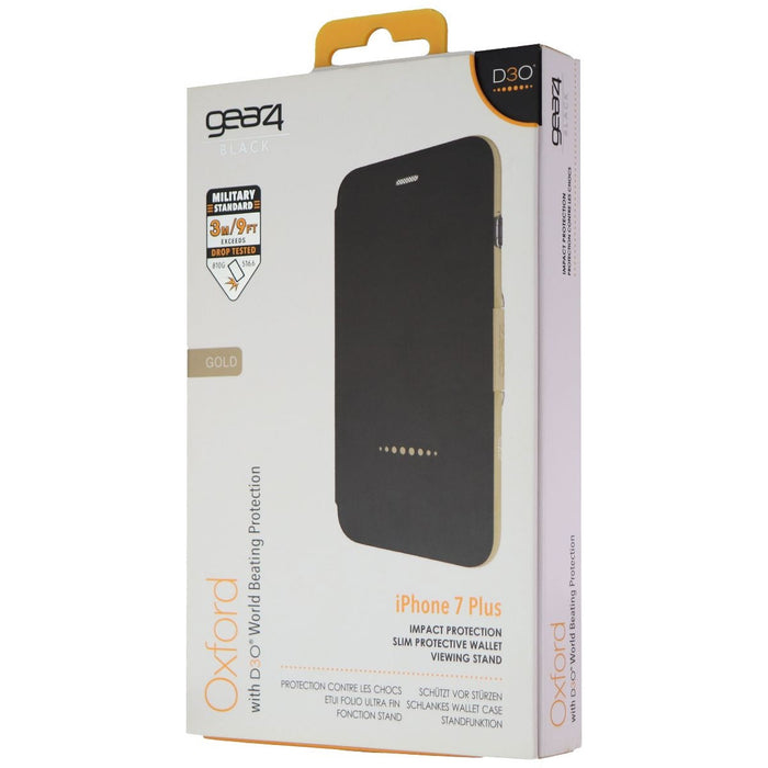 ZAGG D3O Oxford Slim Wallet Folio for iPhone 7 Plus - Gold / Black - for just $10.93! 