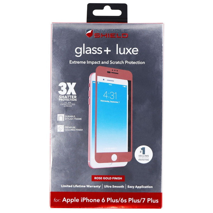 ZAGG Glass + Luxe Screen Protector for iPhone 8 Plus/7 Plus - Rose Gold - for just $13.49! 