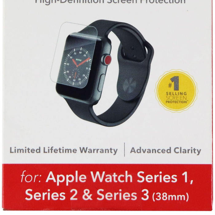 ZAGG HD Dry Screen Protector for Apple Watch Series 3/2/1 (38mm) - for just $17.95! 
