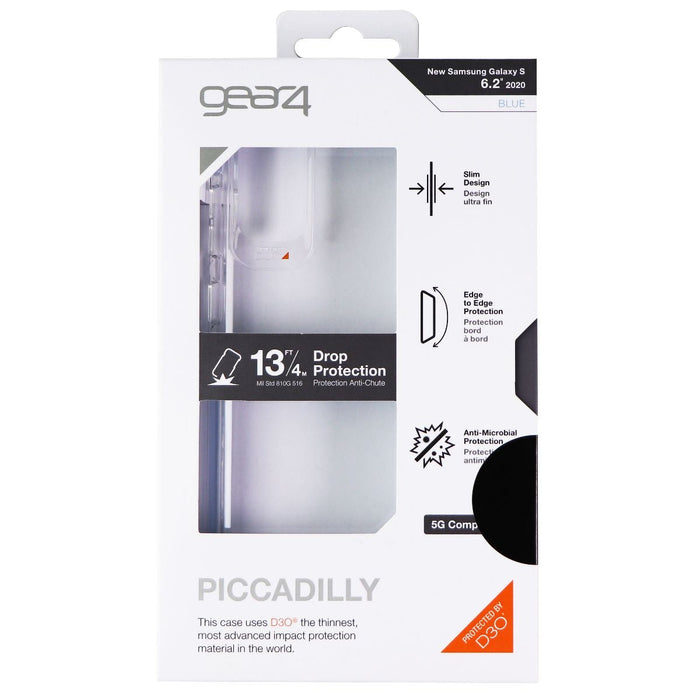 ZAGG Piccadilly Series Protective Hard Case for Samsung Galaxy S20 - Clear/Blue - Just $5.30! Shop now at Retro Gaming of Denver