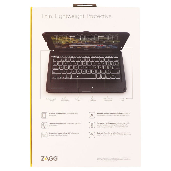ZAGG Folio Series Wireless Tablet Keyboard and Case for Ellipsis 10 HD - Black - for just $14.99! 