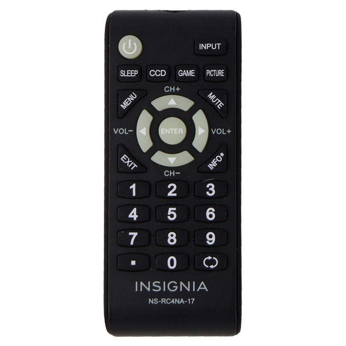 Insignia Remote (NS-RC4NA-17) for Select Insignia TVs - Black - Just $9.95! Shop now at Retro Gaming of Denver