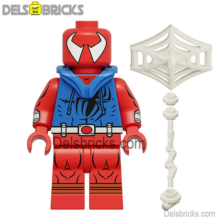 Scarlet Spider Spider-Verse Lego Marvel Minifigures Custom Toys (Lego-Compatible Minifigures) - Just $4.25! Shop now at Retro Gaming of Denver