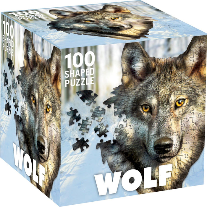 Wolf 100 Piece Shaped Jigsaw Puzzle - for just $7.99! 