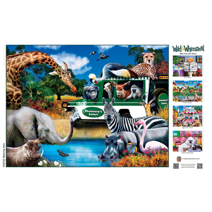 Wild & Whimsical - Watering Hole 300 Piece EZ Grip Jigsaw Puzzle - for just $14.99! 
