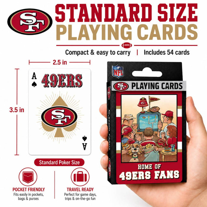 San Francisco 49ers Fan Deck Playing Cards - 54 Card Deck - for just $7.99! 