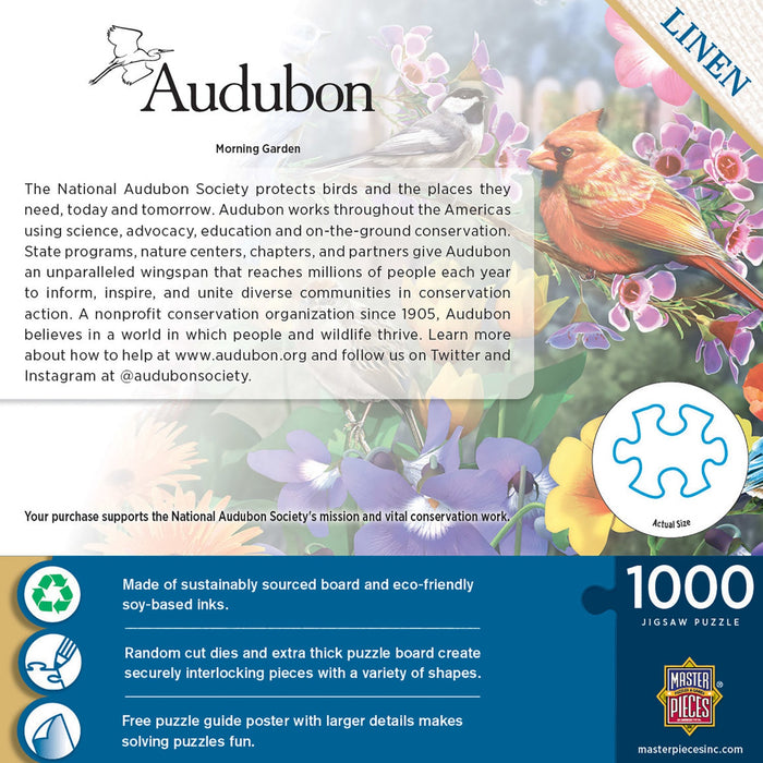 Audubon - Morning Garden 1000 Piece Jigsaw Puzzle - Just $16.99! Shop now at Retro Gaming of Denver