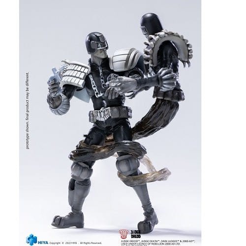 SDCC 2022 Judge Dredd VS Judge Death Black & White 1/18 Scale Figure 2 Pack - for just $39.99! 