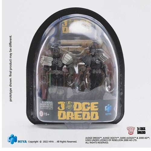 SDCC 2022 Judge Dredd VS Judge Death Black & White 1/18 Scale Figure 2 Pack - for just $39.99! 
