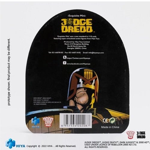 SDCC 2022 Judge Dredd VS Judge Death Black & White 1/18 Scale Figure 2 Pack - for just $39.99! 
