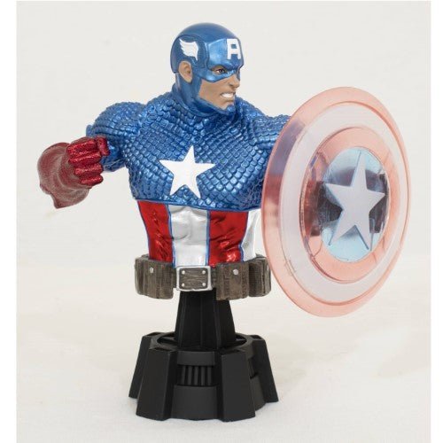 SDCC 2023 Marvel Captain America Holo Shield Resin Bust - for just $74.99! 