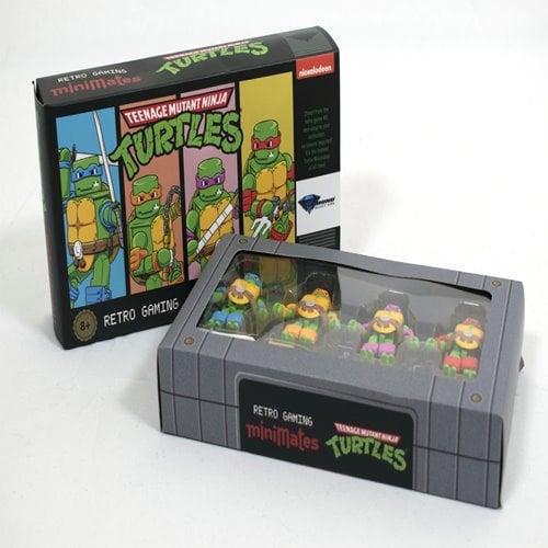 SDCC 2024 Teenage Mutant Ninja Turtles Retro Game Minimates Box Set - for just $32.76! 