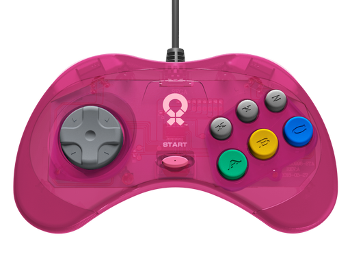 retro-bit Sega Saturn Controller Clear Pink (Sega Saturn) - Just $34.99! Shop now at Retro Gaming of Denver