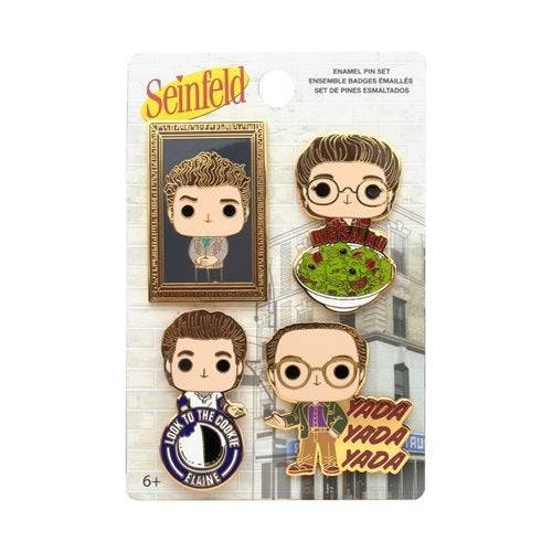 Loungefly Seinfeld All Character Enamel Pop! Pin 4-Pack - Premium Brooches & Lapel Pins - Just $24.20! Shop now at Retro Gaming of Denver
