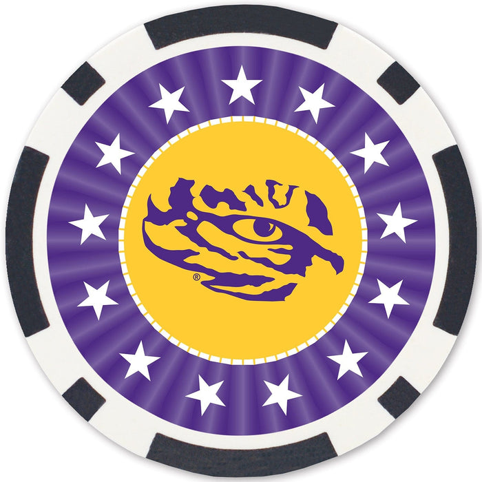 LSU Tigers 100 Piece Poker Chips - for just $29.99! 