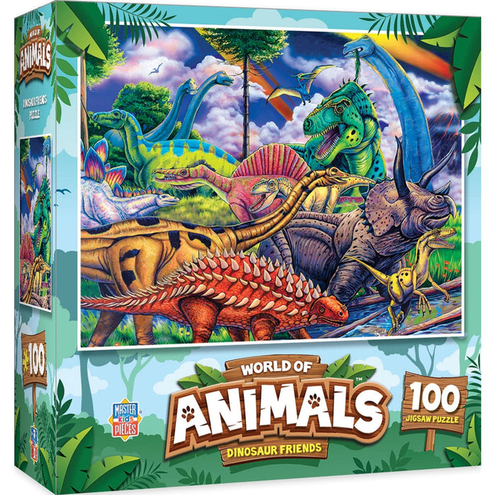 World of Animals - Dinosaur Friends 100 Piece Jigsaw Puzzle - for just $9.99! 