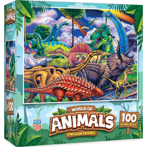 World of Animals - Dinosaur Friends 100 Piece Jigsaw Puzzle - Premium 100 Piece - Just $9.99! Shop now at Retro Gaming of Denver