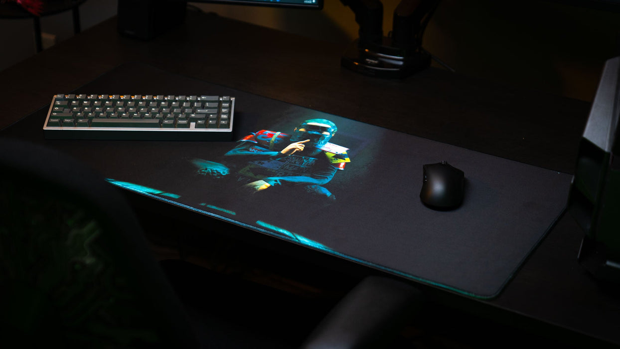 "Shh" — Rust Deskmat - for just $49.95! 