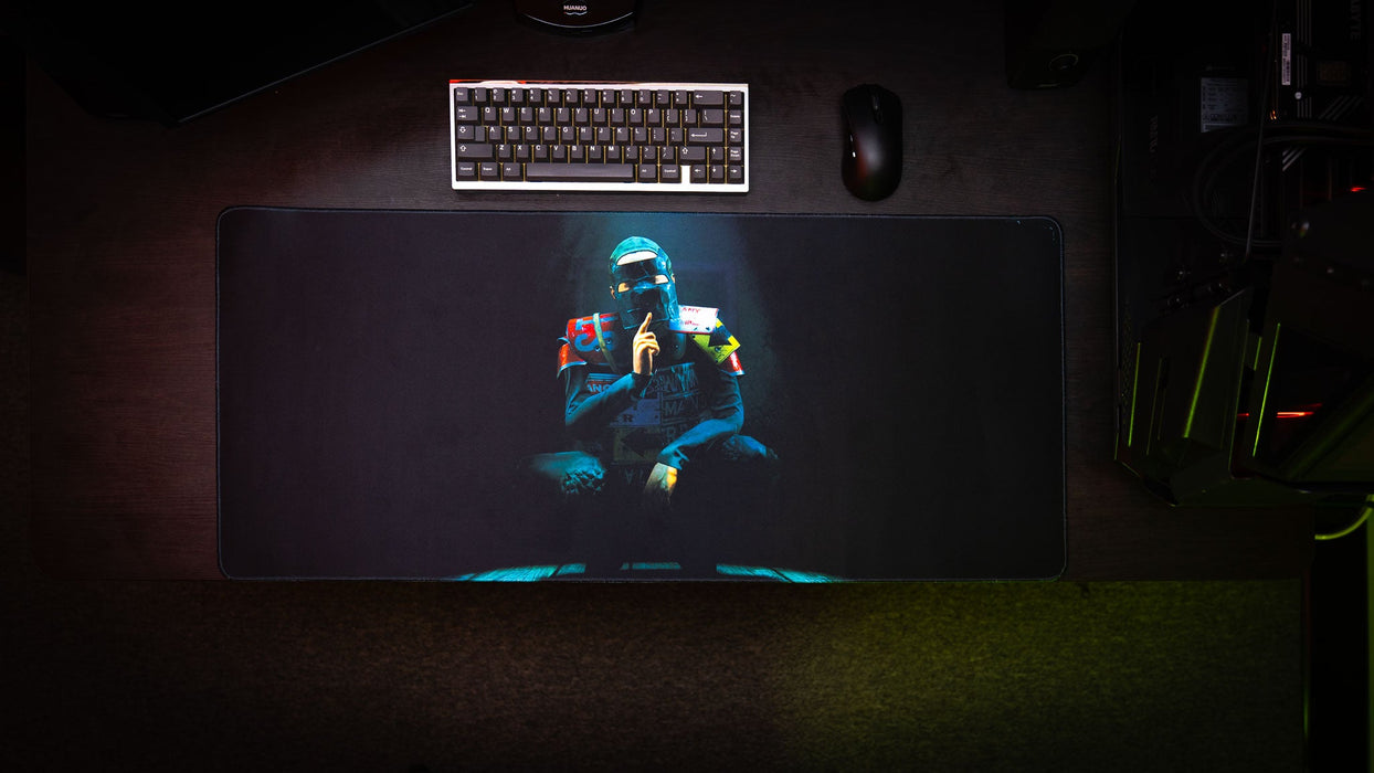 "Shh" — Rust Deskmat - for just $49.95! 