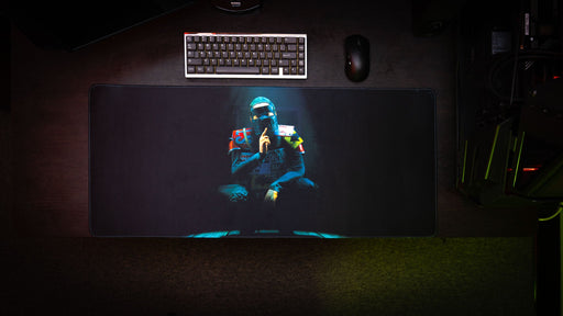 "Shh" — Rust Deskmat - for just $49.95! 