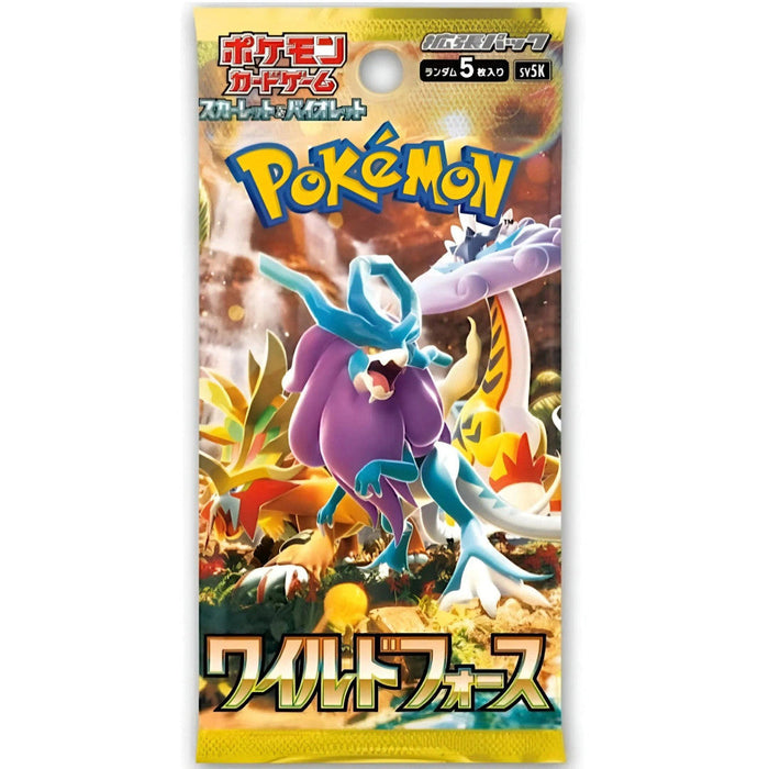 Pokemon TCG Scarlet & Violet sv5K - Wild Force Japanese (1 Booster Pack) - for just $4.99! 