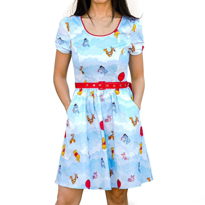 Stitch Shoppe by Loungefly: Disney Winnie the Pooh - Up in the Clouds "Laci" Dress - for just $100! 