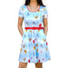 Stitch Shoppe by Loungefly: Disney Winnie the Pooh - Up in the Clouds "Laci" Dress - for just $100! 