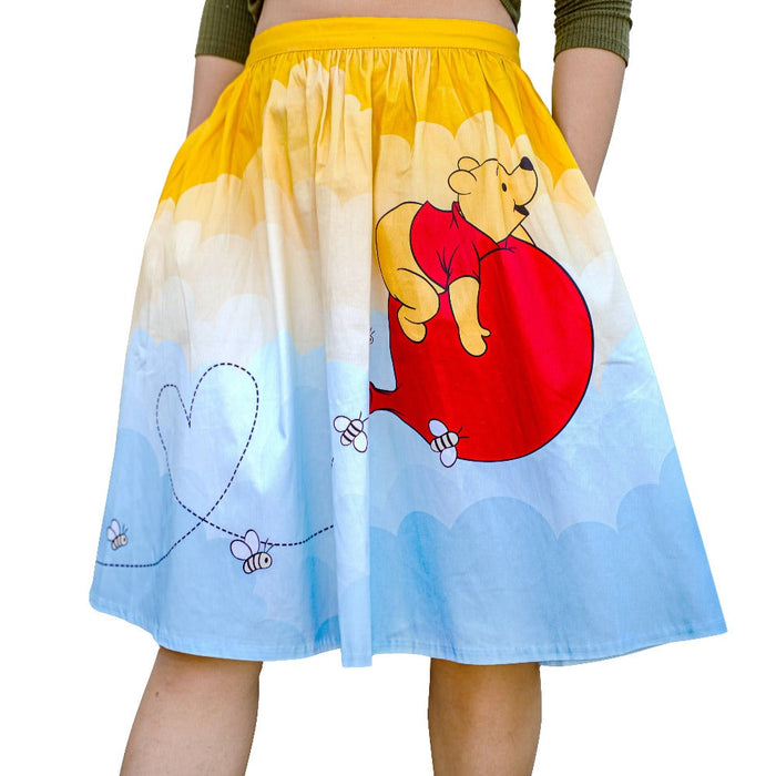 Stitch Shoppe by Loungefly: Disney Winnie the Pooh - Balloon Clouds "Sandy" Skirt with Pockets - for just $75! 