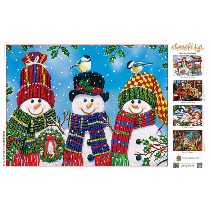 Happy Holidays - Snowy Afternoon Friends 300 Piece EZ Grip Jigsaw Puzzle - for just $14.99! 