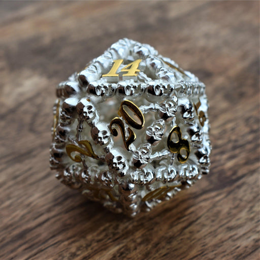 Bone Lord Hollow Metal 50mm D20 - Just $39.99! Shop now at Retro Gaming of Denver