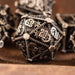 Silver- Weird West Wasteland Hollow Metal Dice Set - Just $59.99! Shop now at Retro Gaming of Denver