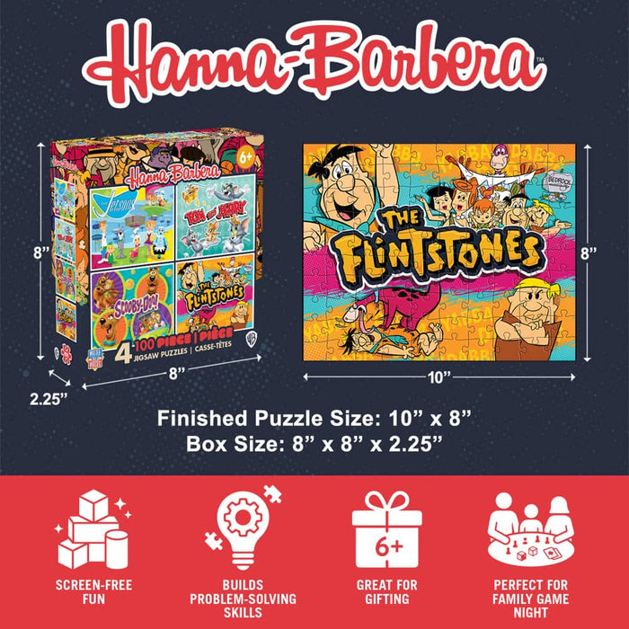 Hanna-Barbera 100 Piece Jigsaw Puzzles 4-Pack - for just $14.99! 