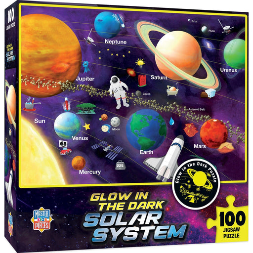 Glow in the Dark - Solar System 100 Piece Jigsaw Puzzle - for just $12.99! 