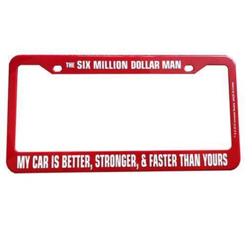 Six Million Dollar Man License Plate Frame - Just $3.78! Shop now at Retro Gaming of Denver