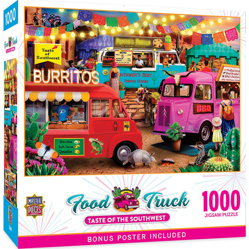 Food Truck Roundup - Taste of the Southwest 1000 Piece Jigsaw Puzzle - Just $16.99! Shop now at Retro Gaming of Denver