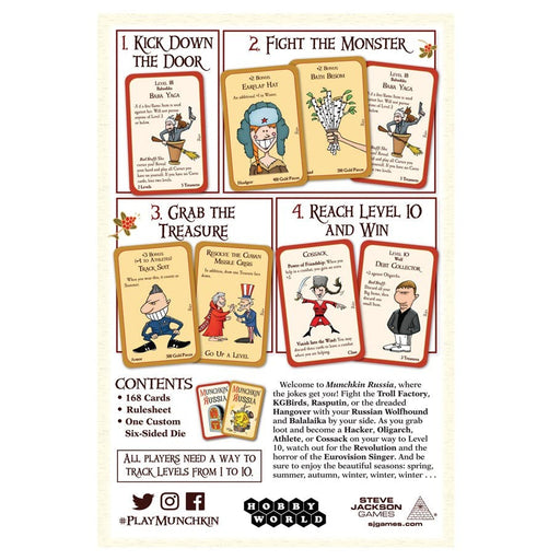 Munchkin: Russia - Premium Board Game - Just $29.95! Shop now at Retro Gaming of Denver