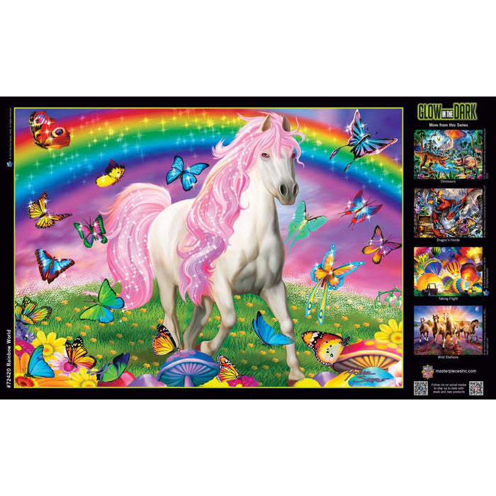 Glow in the Dark - Rainbow World 1000 Piece Jigsaw Puzzle - for just $9.99! 