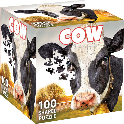 Cow 100 Piece Shaped Jigsaw Puzzle - Just $7.99! Shop now at Retro Gaming of Denver