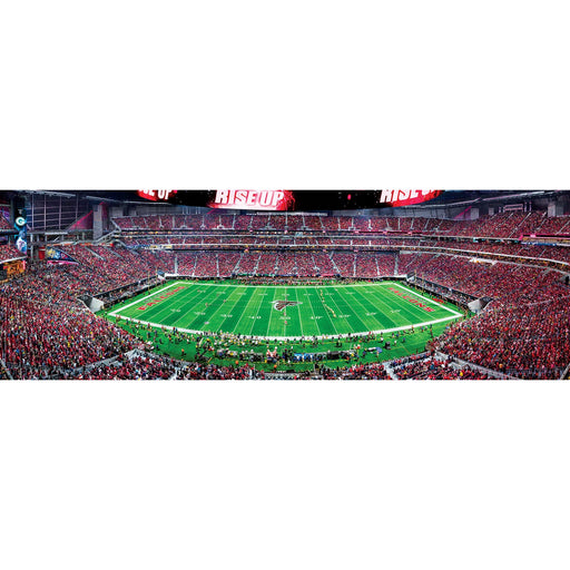 Atlanta Falcons - 1000 Piece Panoramic Jigsaw Puzzle - Center View - Just $15.99! Shop now at Retro Gaming of Denver