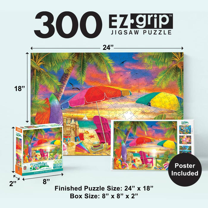 Tropics - Seaside Afternoon 300 Piece EZ Grip Jigsaw Puzzle - for just $14.99! 