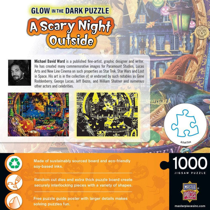 Glow in the Dark - A Scary Night Outside 1000 Piece Jigsaw Puzzle - for just $16.99! 