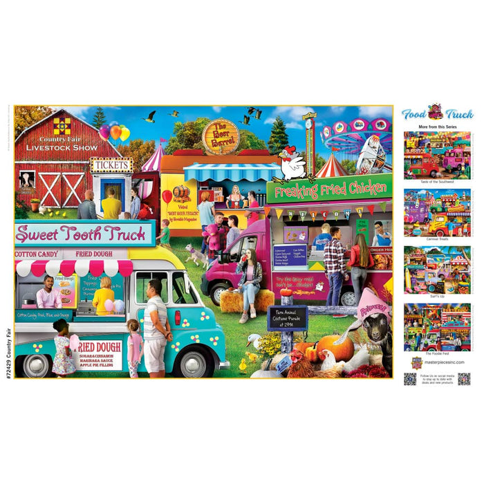 Food Truck Roundup - Country Fair 1000 Piece Jigsaw Puzzle - for just $16.99! 