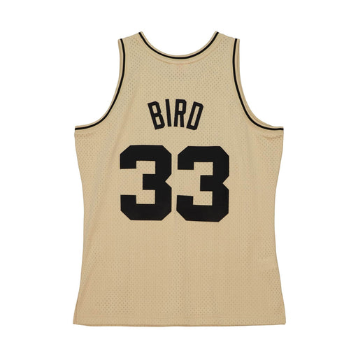 Larry Bird Boston Celtics Mitchell & Ness 1985 Khaki Black Swingman Jersey - Premium Jerseys - Basketball - Just $159.99! Shop now at Retro Gaming of Denver
