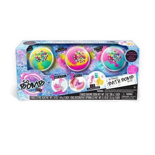 So Bomb DIY - Bath Bomb 3 Pack - Sunny Island/Pink Lemonade/Bubble Gum - Just $9.99! Shop now at Retro Gaming of Denver