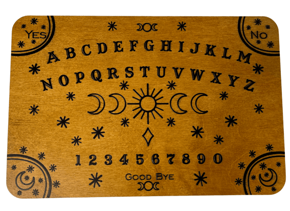 Small Solar Moon Spirit Board - Light Stain - for just $15! 