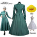 Sophie Cosplay Dress – Howl's Moving Castle Green Outfit with Hat - for just $22.99! 