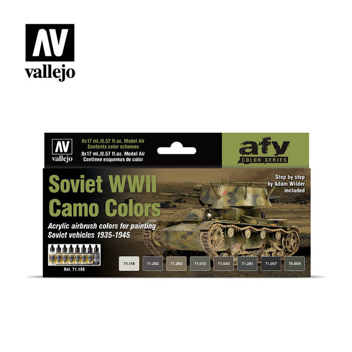 Model Air Set: Soviet WWII Camo Colors (8) by Adam Wilder - for just $28.95! 