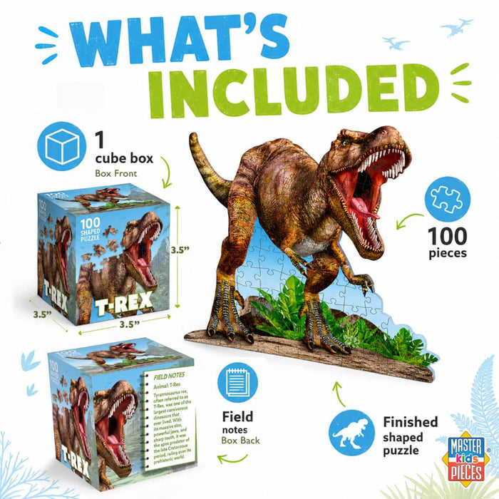 T-Rex 100 Piece Shaped Jigsaw Puzzle - for just $7.99! 